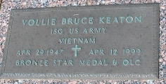 Keaton, Vollie Bruce - Find a grave web