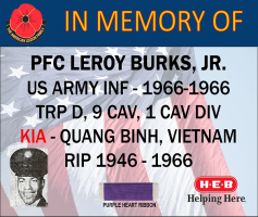 BURKS, LEROY JR. - IN MEMORY OF - HEB SPONSOR