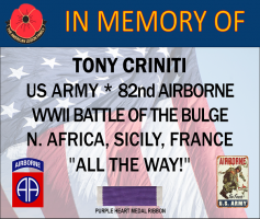 CRINITI, FRANCIS 'TONY' - IN MEMORY OF - TONY MASSARO SPONSOR