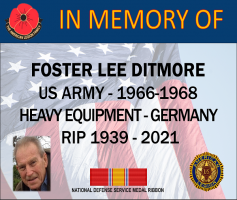 DITMORE, FOSTER LEE - IN MEMORY OF - AMERICAN LEGION SPONSOR