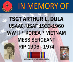 DULA, ARTHUR L - IN MEMORY OF - THE HAIR FORCE SPONSOR