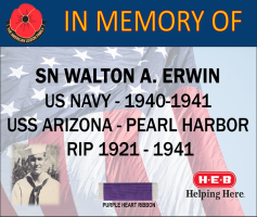 ERWIN, WALTON A. - IN MEMORY OF - HEB SPONSOR