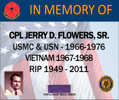 FLOWERS, JERRY D. - IN MEMORY OF - AMERICAN LEGION SPONSOR