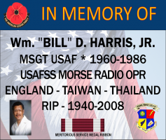 HARRIS, WILLIAM 'BILL' - IN MEMORY OF - USAFSS SPONSOR