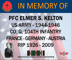 KELTON, ELMER S. - IN MEMORY OF - NURRE E-47 HISTORY SITE SPONSOR