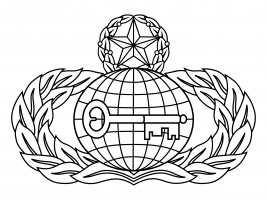 U.S. Air Force Intelligence Badge - Master - Vector Insignia